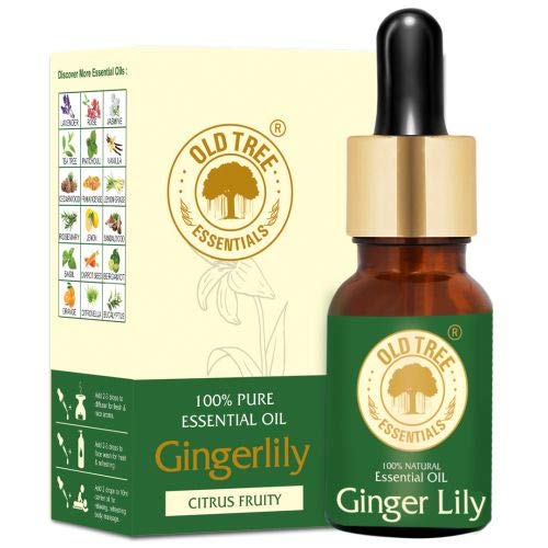 Old Tree Ginger Lily Essential Oil for Skin Care, 15 ml