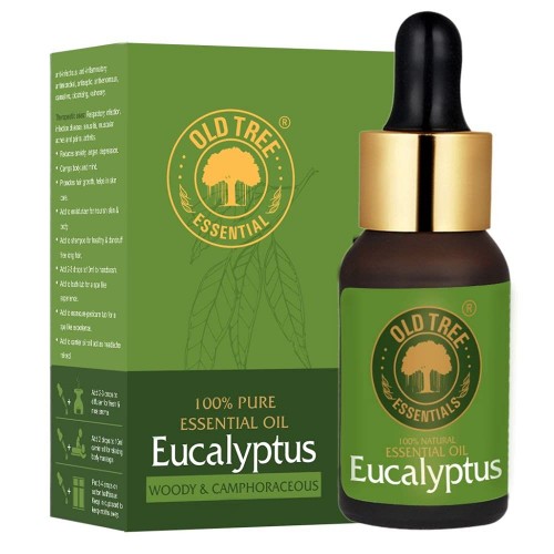 Old Tree Eucalyptus Essential Oil Pure , Natural , Cold and cough , 15 ml