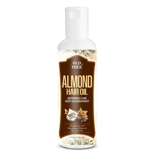 Old Tree Almond Hair Oil 100% Natural, 100 ml