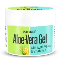 Old Tree Pure Aloe-Vera Gel with Vitamin-E for Face, Skin and Hair -200g