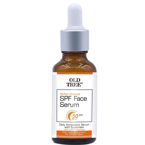 Old Tree SPF face Serum with SPF50 & Vitamin-C for Sun protection-30 ml