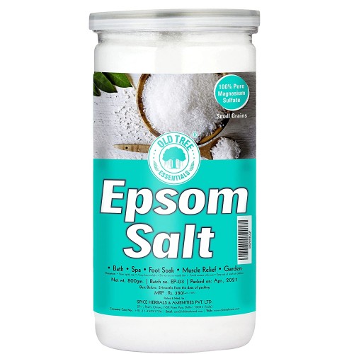 Old Tree Epsom Bath Salt for Muscle Relief , Relives Aches & Pain , 800G